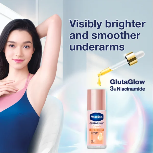 ⁦مزيل عرق + تفتيح البشرة وتجديدها Vaseline GlutaGlow Deodorant - Bright & Renew⁩ - الصورة ⁦3⁩
