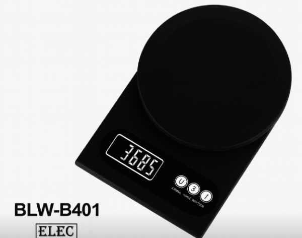 ميزان مطبخ إلكتروني بسعة 5 كجم مع شاشة LED  للقياس الدقيق