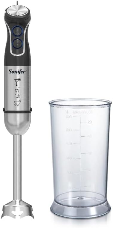 هاند بلندر 4 شفرات Sonifer بقوة 1500 واط، سرعتان + كوب 600 مل