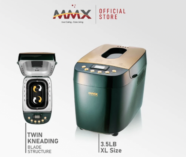 ماكينة صنع الخبز : عجن تخمير وبتخبز الخبز بالكامل 1.5 كجم