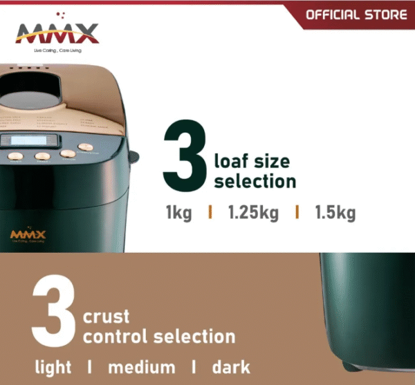 ماكينة صنع الخبز : عجن تخمير وبتخبز الخبز بالكامل 1.5 كجم