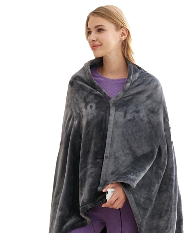 بطانية تدفئة كهربائية محمولة – تدفئة فورية وراحة مثالية داخل البيت او خارجه