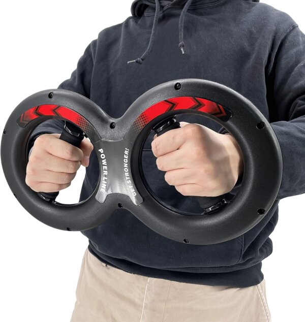 جهاز تمرين الذراعين والدوران الدائري - لتقوية عضلات الذراعين، الكتفين، والصدر من خلال حركة دائرية مزدوجة