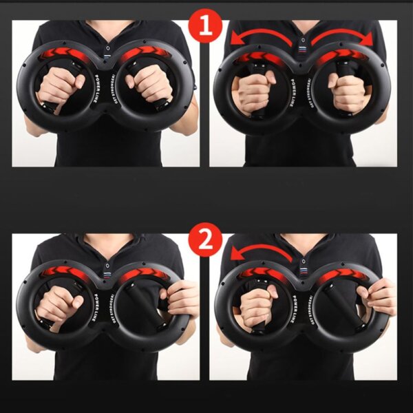 جهاز تمرين الذراعين والدوران الدائري - لتقوية عضلات الذراعين، الكتفين، والصدر من خلال حركة دائرية مزدوجة