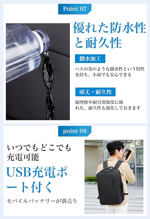 حقيبة سفر بسعة قابلة للتوسيع حتى 36 لتر + جهاز سحب هواء