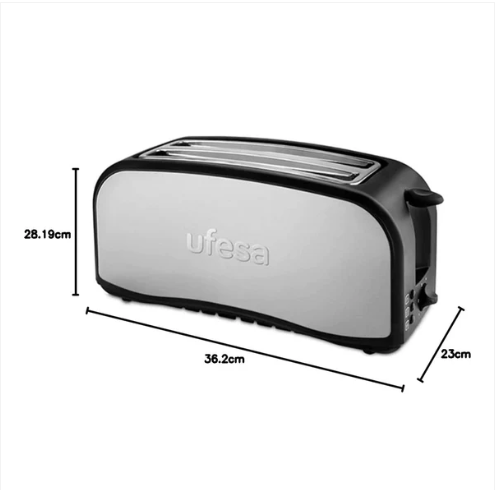 حماصة الخبز بقوة 1400 واط مع و ظيفة إزالة الجليد أداء قوي وتصميم عصري