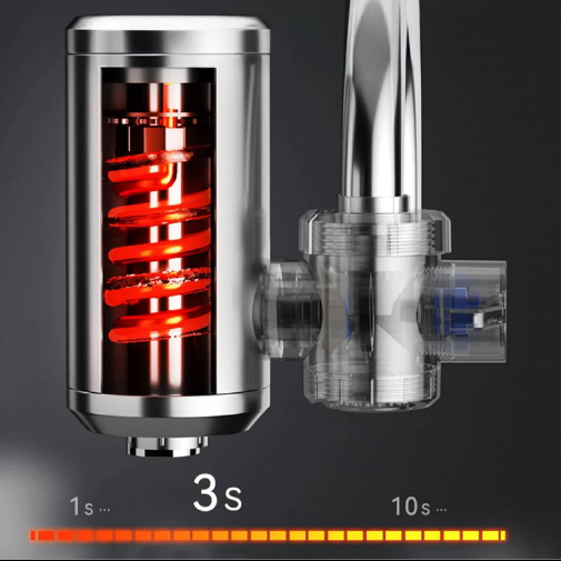 حنفية التسخين الفورية  – ماء ساخن في ثوانٍ بضغطة زر