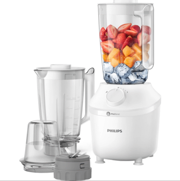 ⁦خلاط مع مطحنة و وعاء اضافي Philips - سعة 1.9 لتر⁩ - الصورة ⁦2⁩