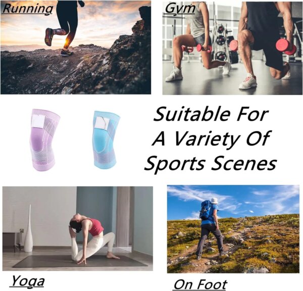 دعامة الركبة ثلاثية الأبعاد المرنة والقابلة للتعديل – دعم المفاصل أثناء الرياضة والعمل