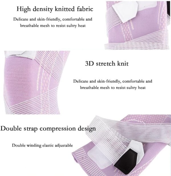 دعامة الركبة ثلاثية الأبعاد المرنة والقابلة للتعديل – دعم المفاصل أثناء الرياضة والعمل