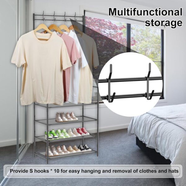 ستاند متعدد الاستخدام لتخزين الأحذية والمعاطف – تصميم أنيق يوفر المساحة