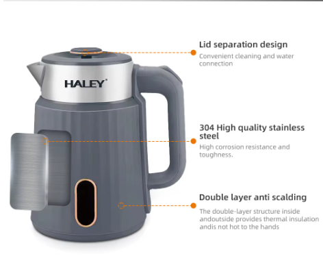 سخان كهربائي ستانلس ستيل بسعة 2.2 لتر – بقوة 2000 واط