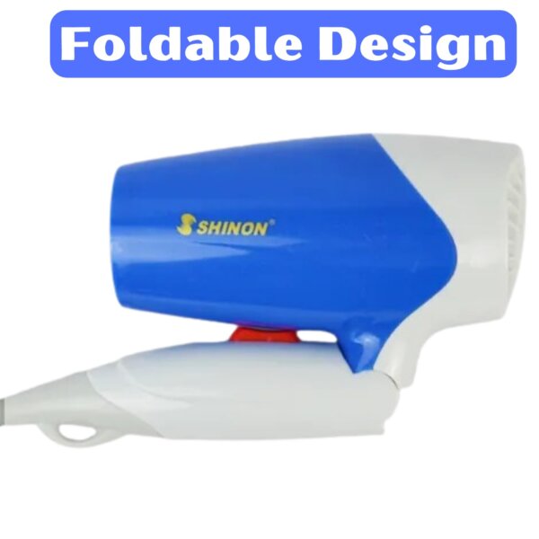 سشوار الشعر Shinon قابل للطي بقوة 1400 واط بخاصية الأيونات مناسب للمنزل والسفر