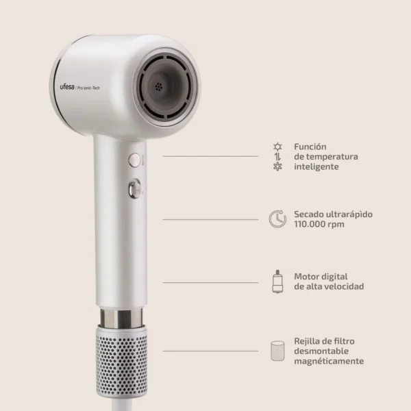 سشوار الشعر برو أيونيك-تيك بقوة 1600 واط – 110,000 دورة في الدقيقة