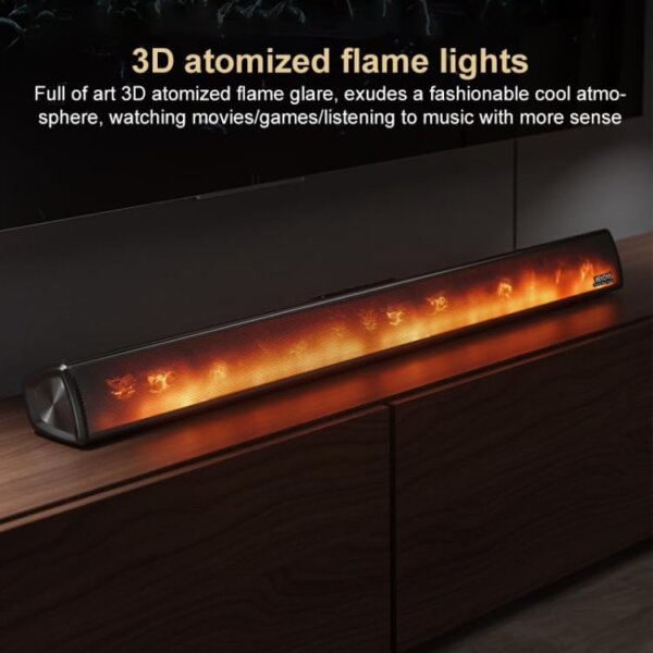 سماعة الصوت الجداري – تجربة صوتية وسينمائية بإضاءة لهب ثلاثية الأبعاد