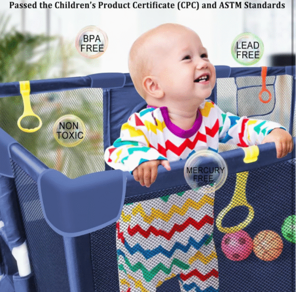 سياج لعب كبير وآمن للأطفال – مساحة من المرح والتعلم في مكان واحد