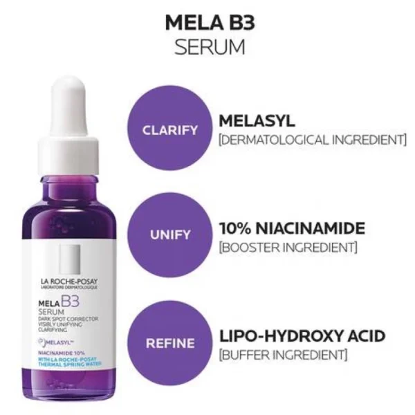 ⁦سيروم للبقع الداكنة La Roche-Posay Mela B3 Intense Anti-Dark Spot⁩ - الصورة ⁦9⁩