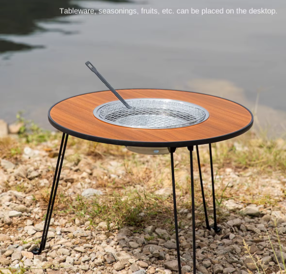 شواية فحم قابلة للطي متعددة الاستخدامات – تصميم أنيق ومحمول