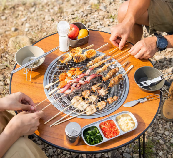 شواية فحم قابلة للطي متعددة الاستخدامات – تصميم أنيق ومحمول