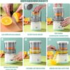 عصارة حمضيات كهربائية محمولة  – شحن USB لإعداد العصير الطازج في ثوانٍ