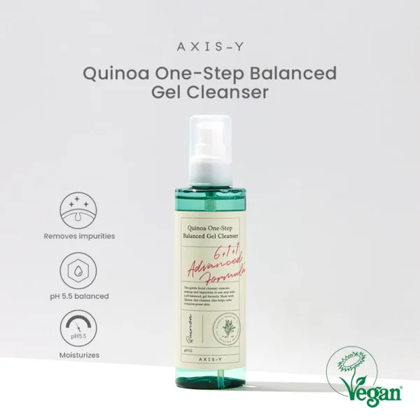 ⁦غسول جل AXIS-Y Quinoa One Step Balanced Gel Cleanser - منتجات كورية⁩ - الصورة ⁦4⁩