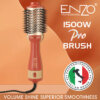 فرشاة ENZO الحرارية 3 في 1 : تجفيف + تصفيف + حجم بقوة 1500 واط