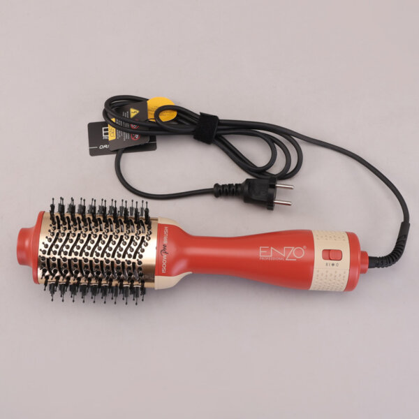 فرشاة ENZO الحرارية 3 في 1 : تجفيف + تصفيف + حجم بقوة 1500 واط