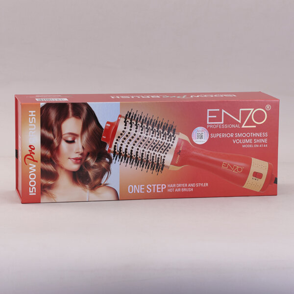 فرشاة ENZO الحرارية 3 في 1 : تجفيف + تصفيف + حجم بقوة 1500 واط