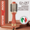 فرشاة ENZO الحرارية 3 في 1 : تجفيف + تصفيف + حجم بقوة 1500 واط