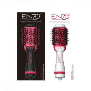 فرشاة Enzo Titanium بقوة 1000 واط – لتجفيف وتصفيف الشعر بخطوة واحدة