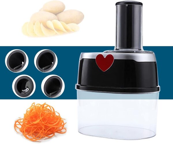 قطّاعة خضروات كهربائية متعددة الوظائف– لتحضير وجبات صحية ولذيذة بسهولة وسرعة