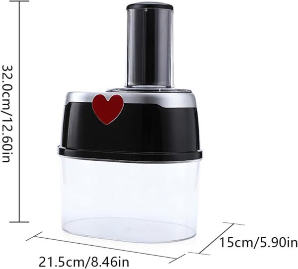 قطّاعة خضروات كهربائية متعددة الوظائف– لتحضير وجبات صحية ولذيذة بسهولة وسرعة