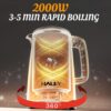 كتيل كهربائي بقوة 2000 واط -سعة 2.2 لتر قوة وكفاءة في كل غليان (3) كتيل كهربائي بقوة 2000 واط -سعة 2.2 لتر قوة وكفاءة في كل غليان
