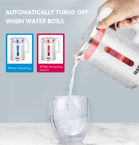 سخان كتيل كهرباء سعة 2.3 لتر، 1500 واط، RAF