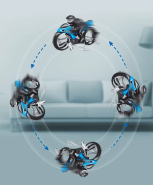 لعبة الدراجة الطائرة 2 في 1 – أرض وجو بتقنية التحكم الذكي