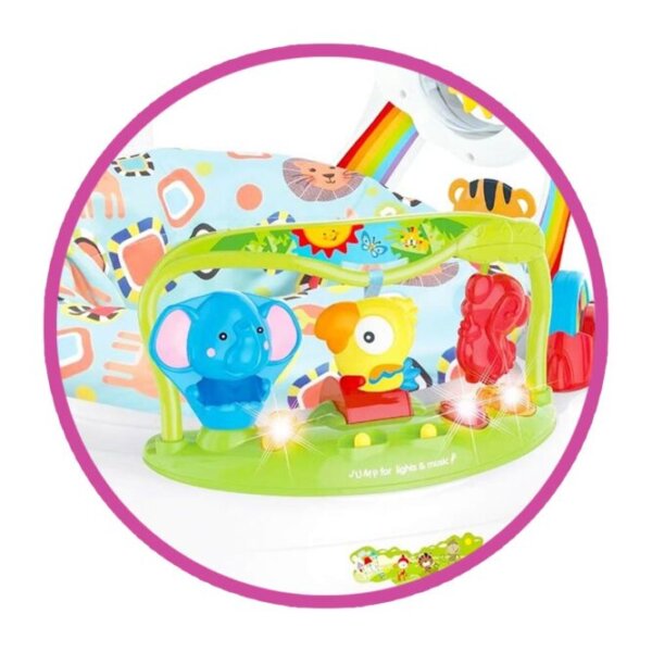 لعبة قفز و اللعب للأطفال بزاوية دوران 360° مع ألعاب موسيقية وضوء تفاعلي