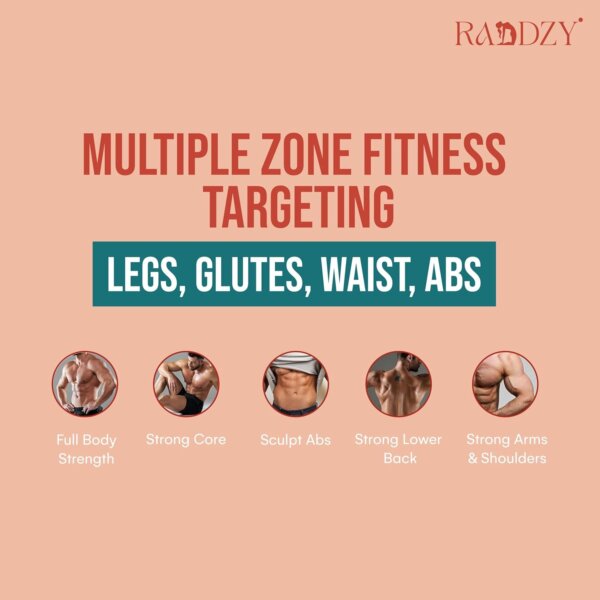لوح تمارين متكامل لجسمك : تمارين البطن، الذراعين، الرجلين، الصدر، والورك في جهاز واحد مدمج قابل للطي