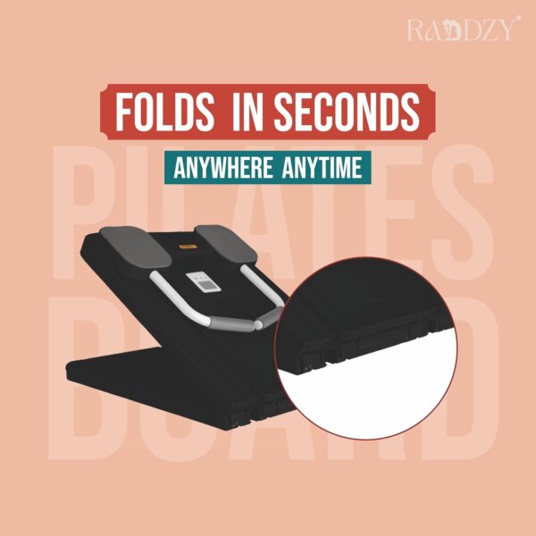 لوح تمارين متكامل لجسمك : تمارين البطن، الذراعين، الرجلين، الصدر، والورك في جهاز واحد مدمج قابل للطي