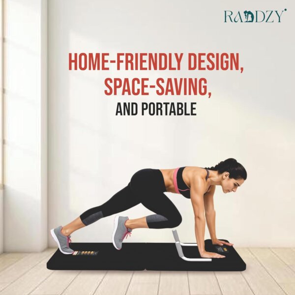 لوح تمارين متكامل لجسمك : تمارين البطن، الذراعين، الرجلين، الصدر، والورك في جهاز واحد مدمج قابل للطي