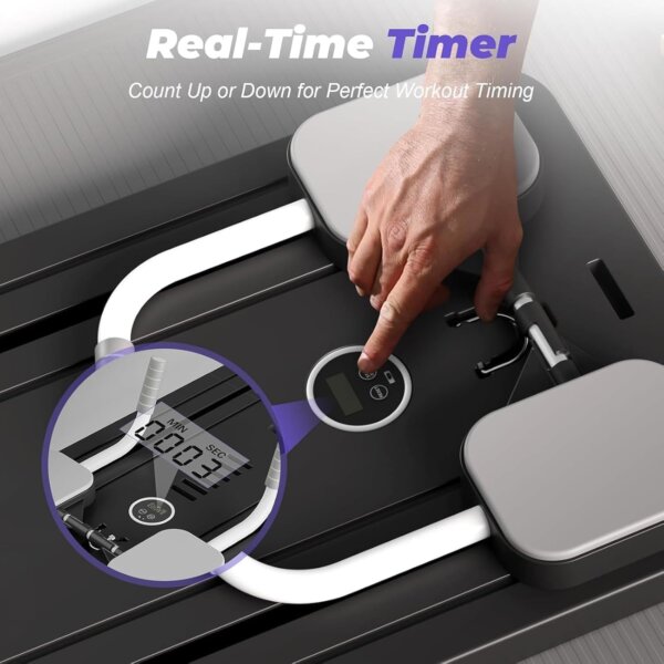 لوح تمارين متكامل لجسمك : تمارين البطن، الذراعين، الرجلين، الصدر، والورك في جهاز واحد مدمج قابل للطي