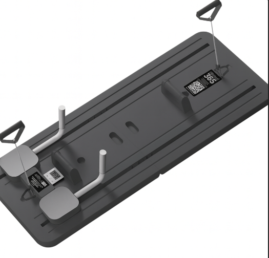 لوح تمارين متكامل لجسمك : تمارين البطن، الذراعين، الرجلين، الصدر، والورك في جهاز واحد مدمج قابل للطي