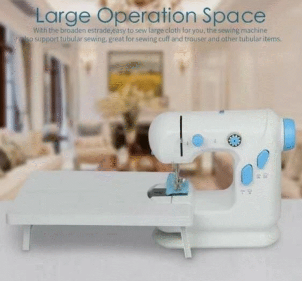 ماكينة خياطة صغيرة محمولة – خياطة مزدوجة السرعة وسهلة الاستخدام للمبتدئين