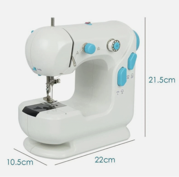 ماكينة خياطة صغيرة محمولة – خياطة مزدوجة السرعة وسهلة الاستخدام للمبتدئين