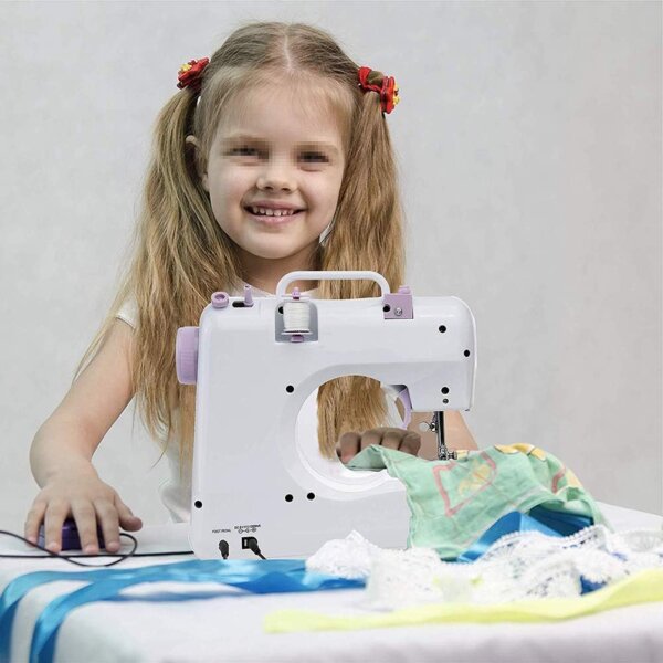 ماكينة خياطة منزلية صغيرة متعددة الوظائف - 12 غرزة كهرباء و شحن