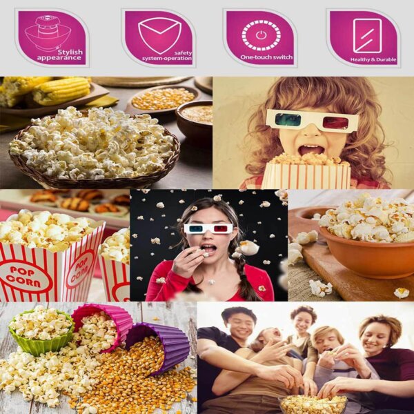 ماكينة صنع الفشار بالهواء الساخن– متعة التحضير الصحي في المنزل