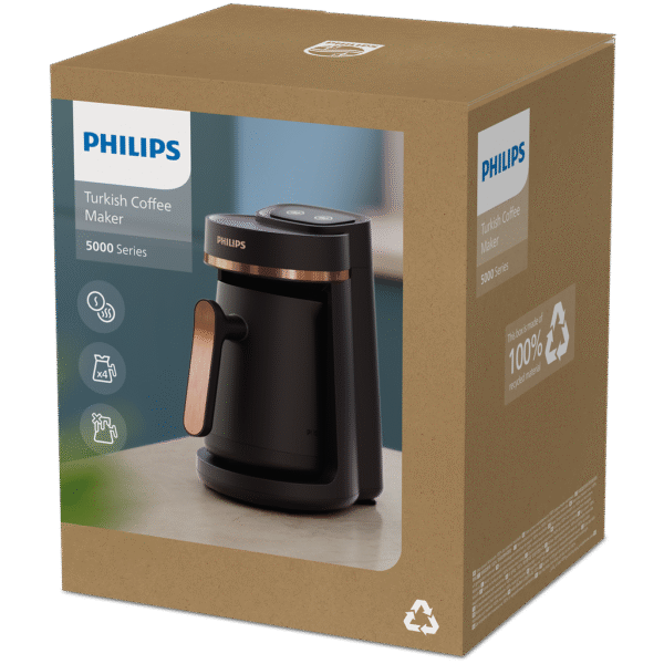 ⁦ماكينة قهوة تركية Philips سعة 4 فناجين من القهوة⁩ - الصورة ⁦5⁩