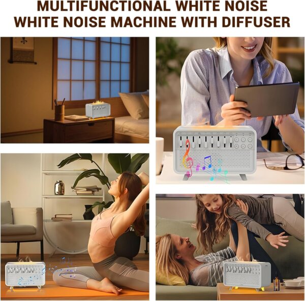 جهاز مرطب هواء بضوضاء بيضاء – تجربة نوم واسترخاء مثالية