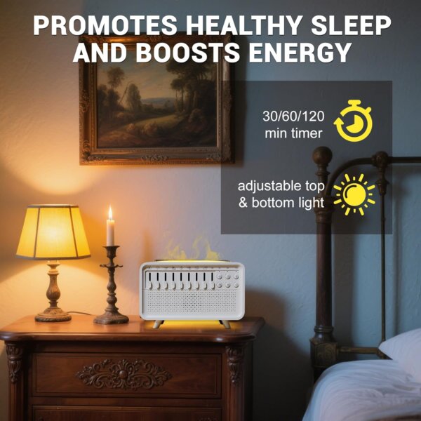 جهاز مرطب هواء بضوضاء بيضاء – تجربة نوم واسترخاء مثالية