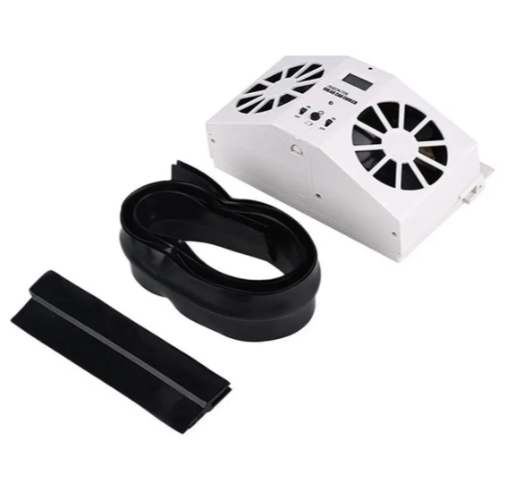 مروحة تبريد للسيارة بالطاقة الشمسية مزدوجة المحرك Solar Car Cooler