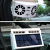 مروحة تبريد للسيارة بالطاقة الشمسية مزدوجة المحرك Solar Car Cooler